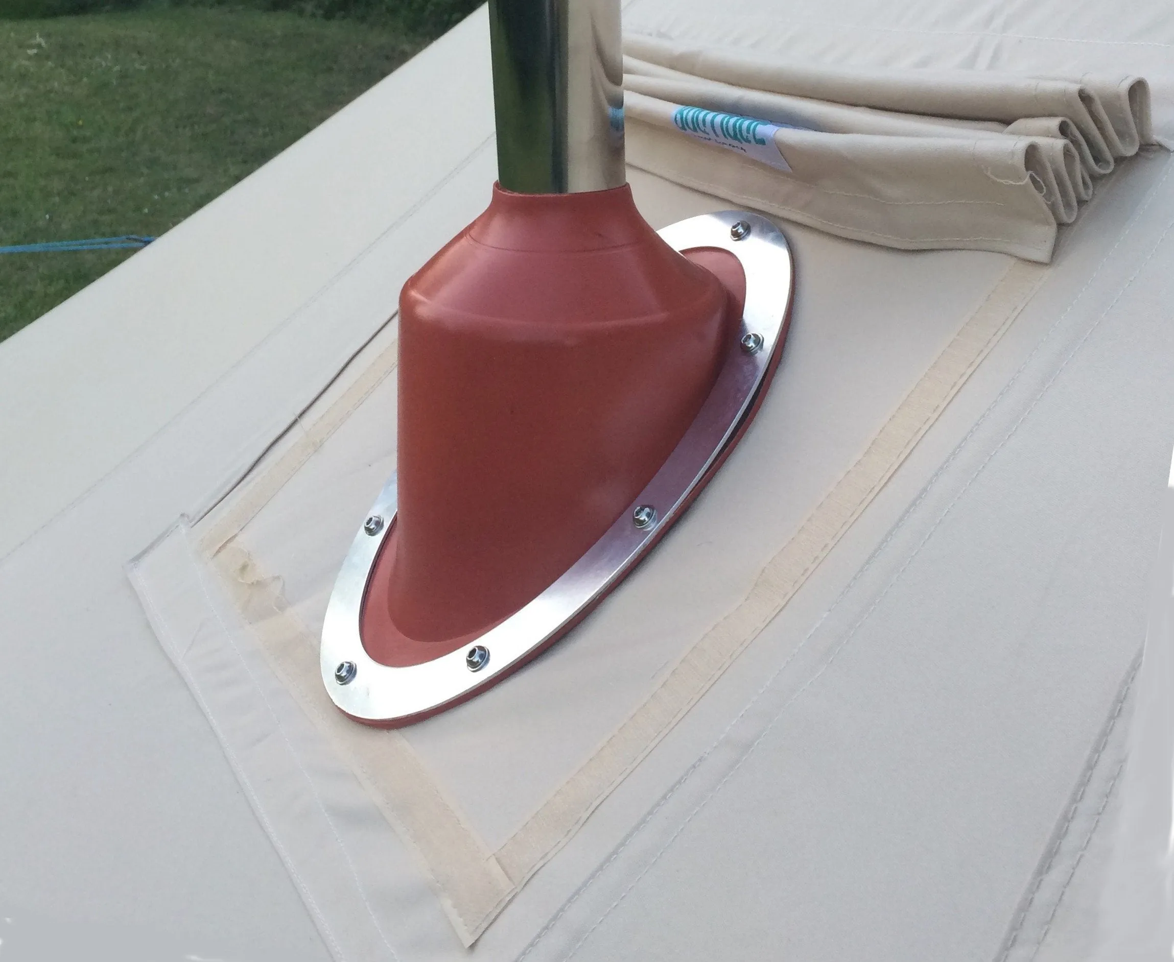 The Stove Mate - Fireproof Canvas Tent Stove Flap Installation Kit