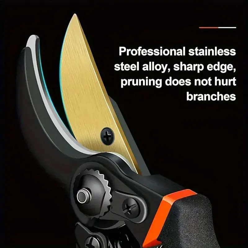 Titanium Pruning Shears - Ultra-Sharp, Heavy-Duty Scissors