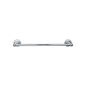 Top Knobs ED10PCF Edwardian Bath Towel Bar 30 In. Single - Rope Backplate Polished Chrome