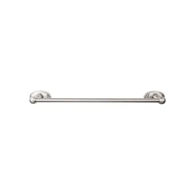 Top Knobs ED8BSNC Edwardian Bath Towel Bar 24 In. Single - Oval Backplate Brushed Satin Nickel