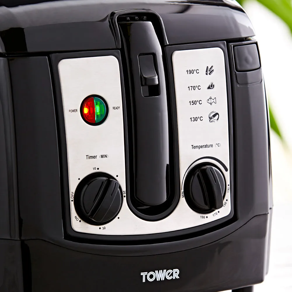 Tower Deep Fat Fryer Easy Clean 3L  - Black