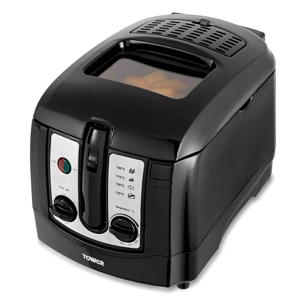 Tower Deep Fat Fryer Easy Clean 3L  - Black