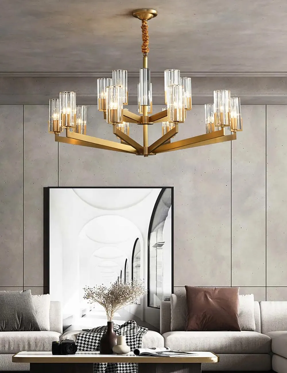 Trendy American Collection Black Warrior Crystal Chandelier Lighting