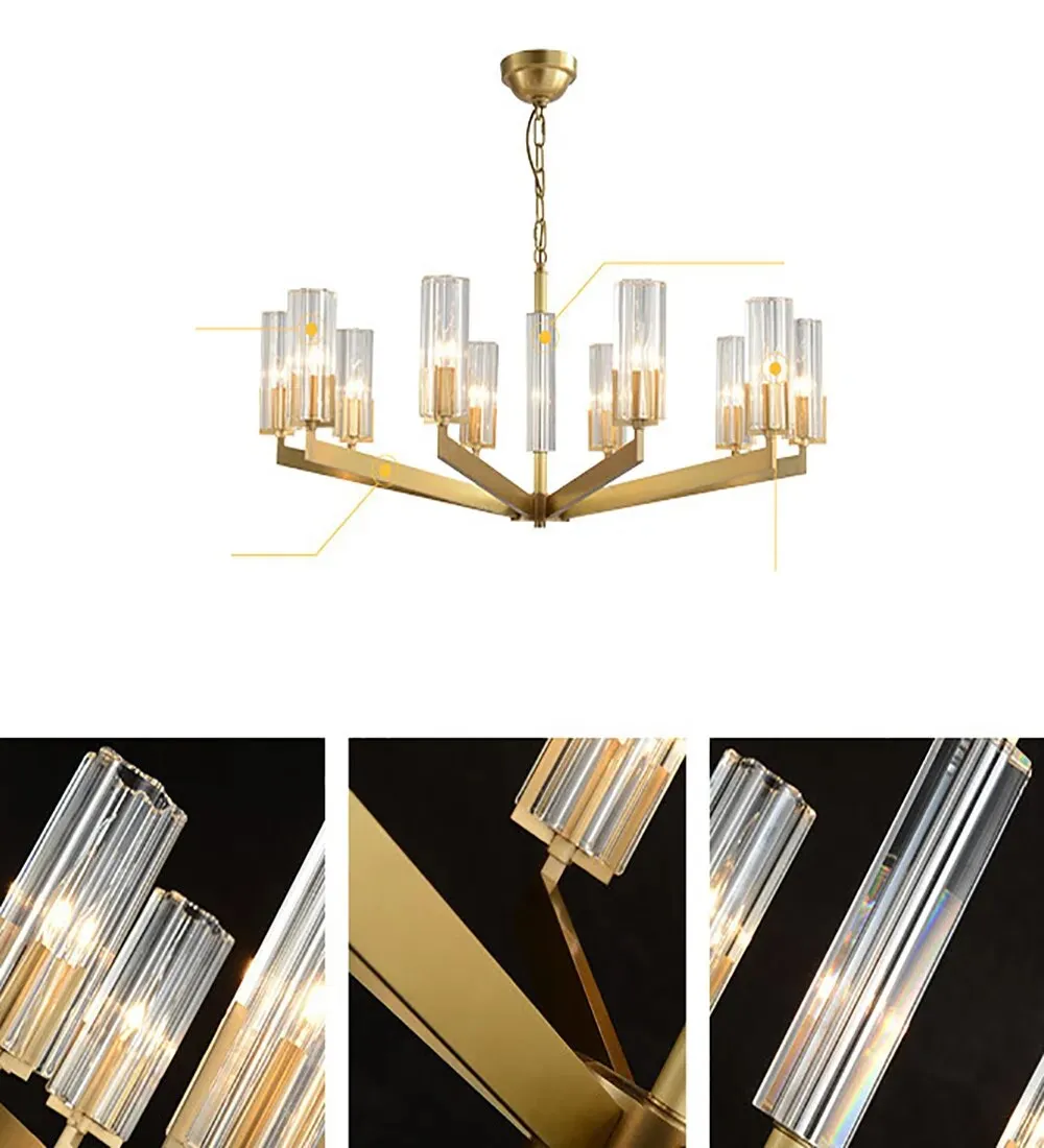 Trendy American Collection Black Warrior Crystal Chandelier Lighting