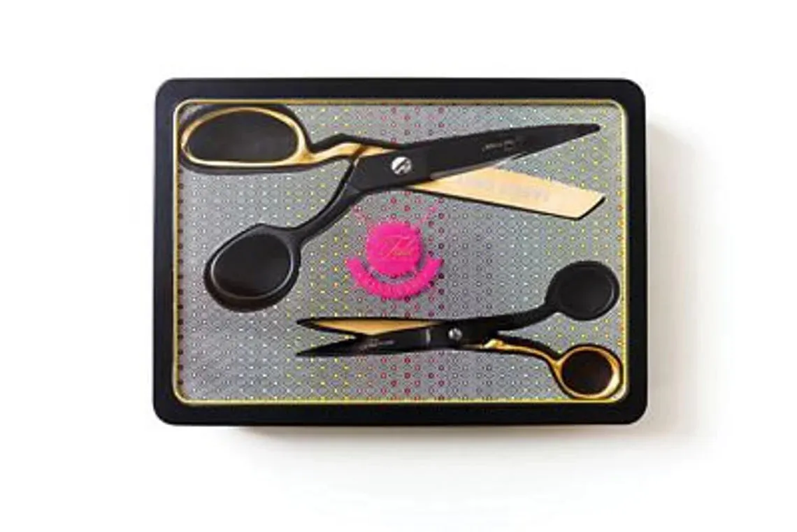 Tula Pink Hardware LIMITED EDITION Black & Gold Scissor Set