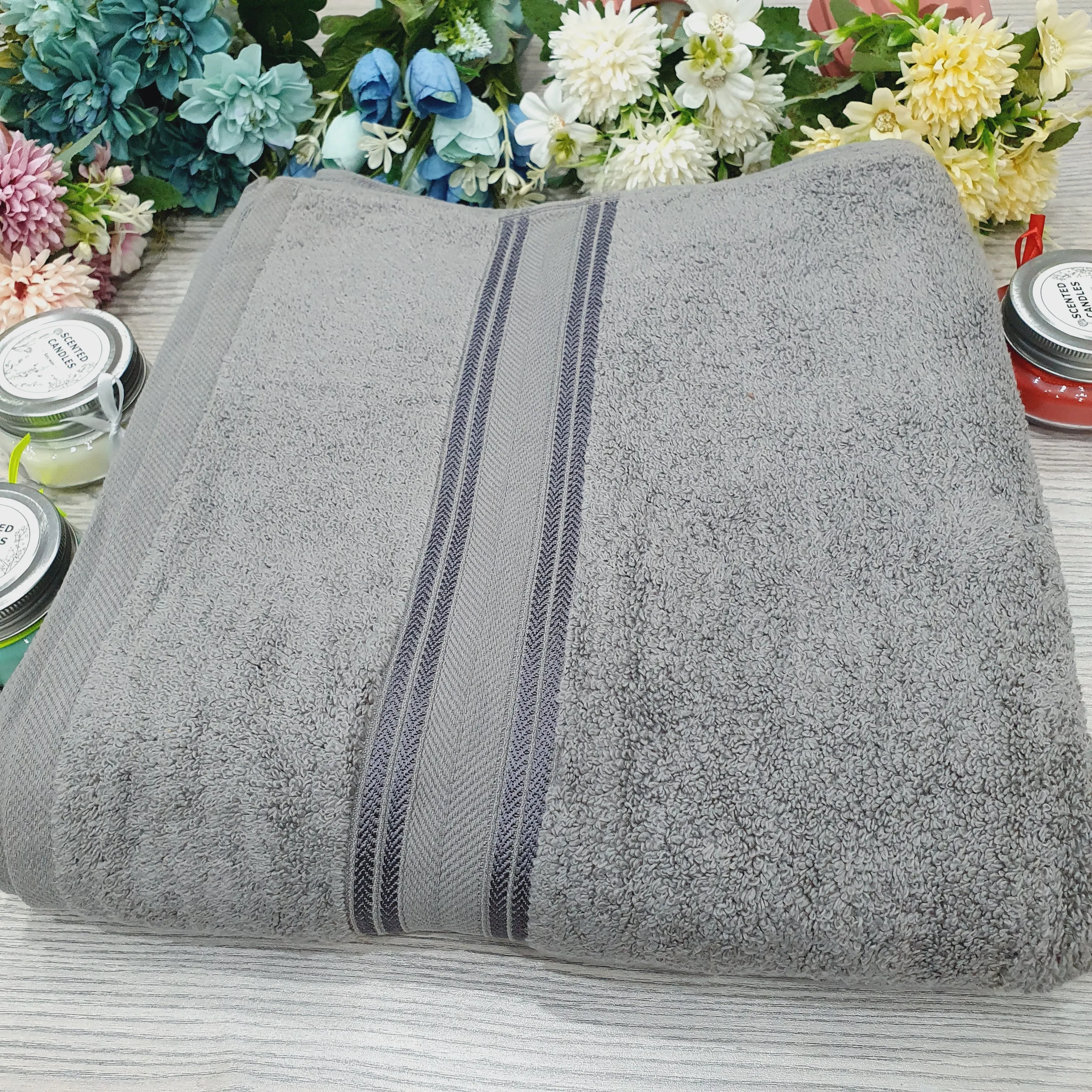 Ultra-Soft Export Quality Large Towel - Grey