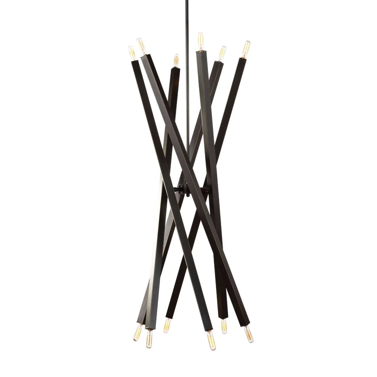 VIPER 12 LIGHT CHANDELIER, OIL RUBBED BRONZE