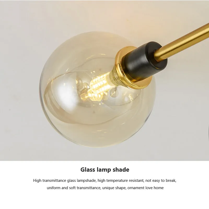 WAD Nordic round glass G9 LED Chandelier Lighting