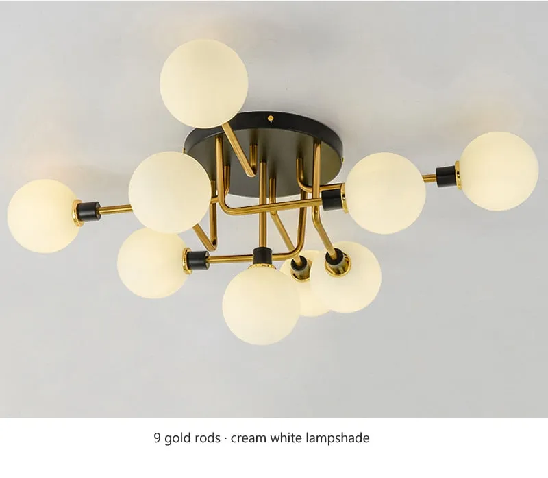 WAD Nordic round glass G9 LED Chandelier Lighting