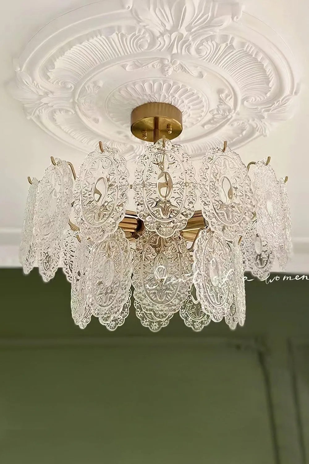 Wave Glass Chandelier