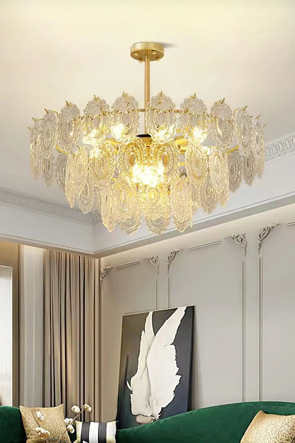 Wave Glass Chandelier