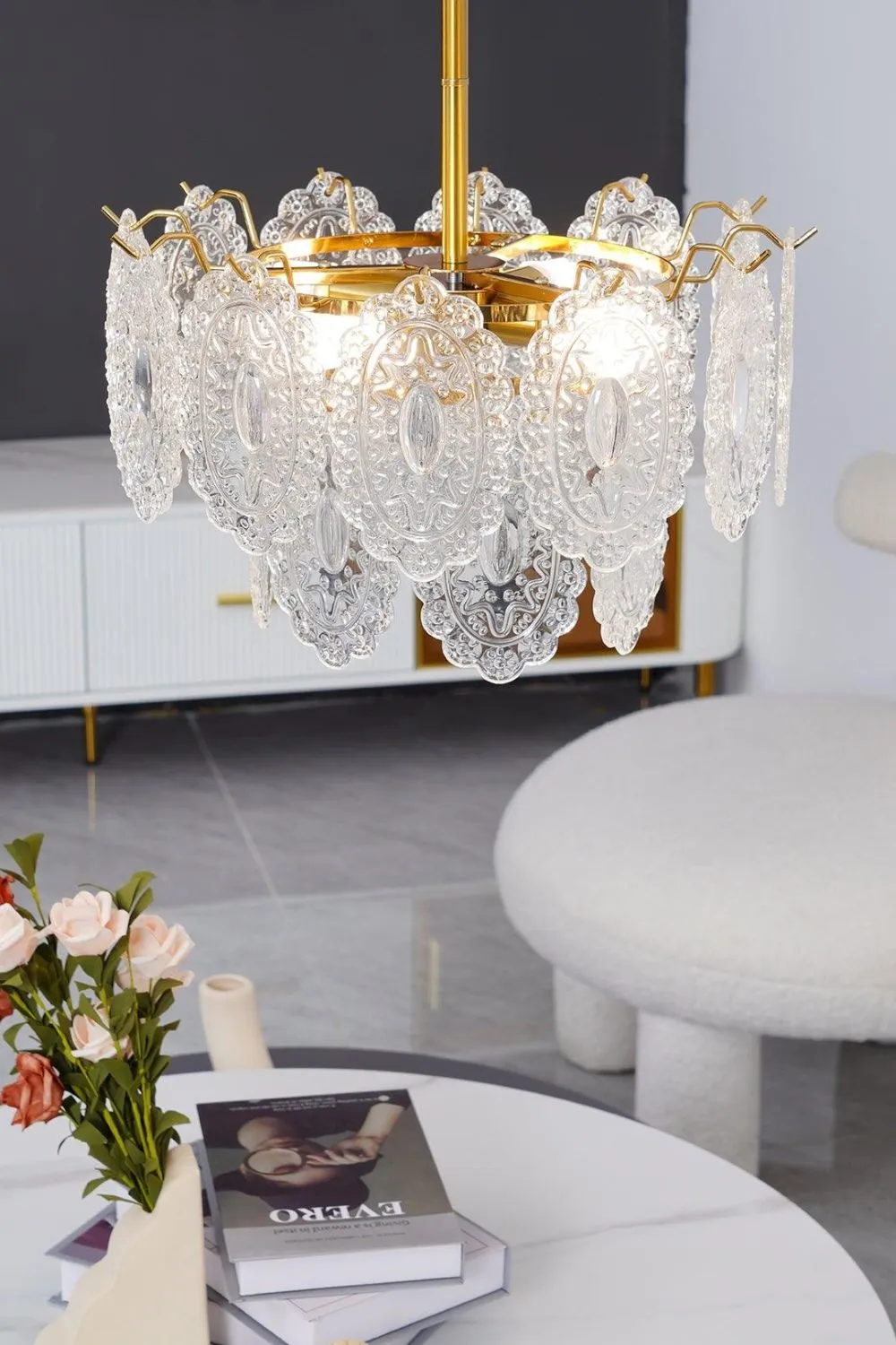 Wave Glass Chandelier