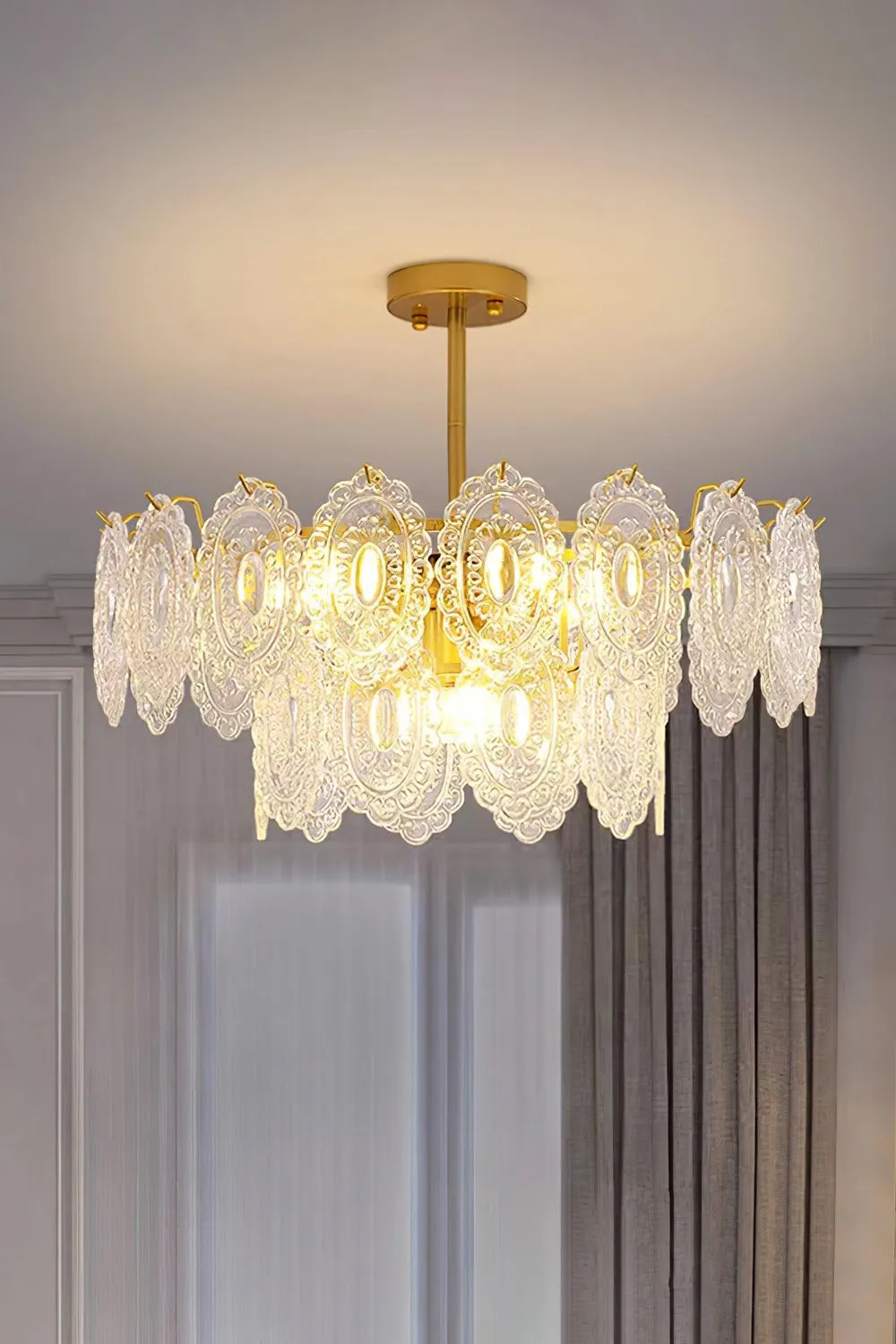 Wave Glass Chandelier