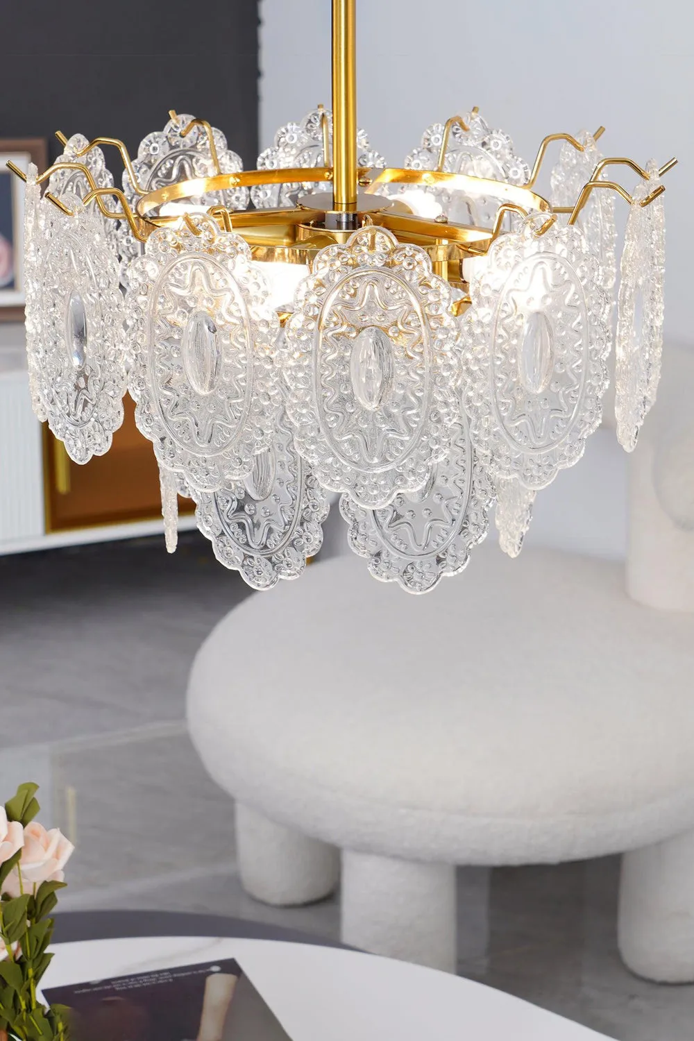 Wave Glass Chandelier