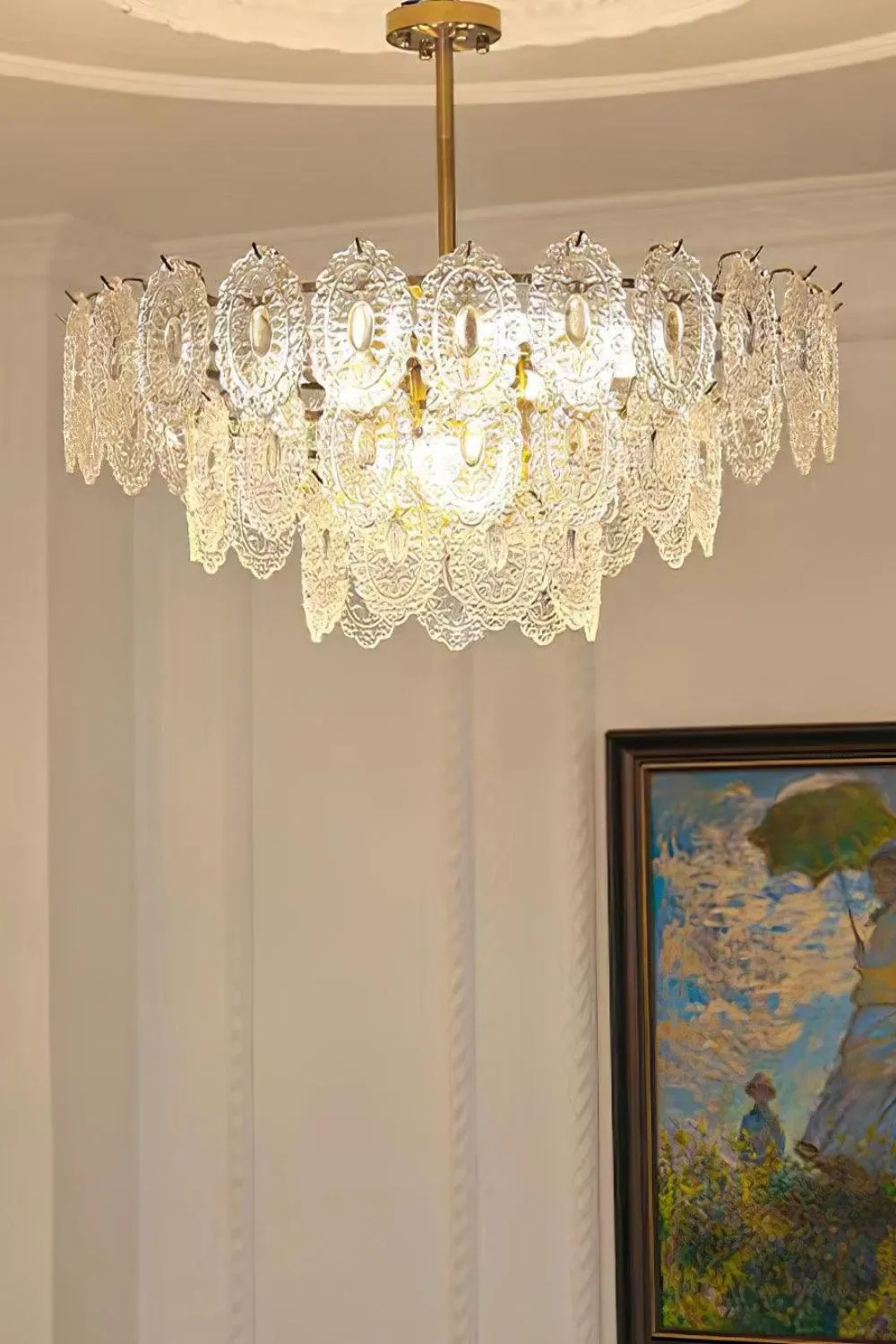 Wave Glass Chandelier