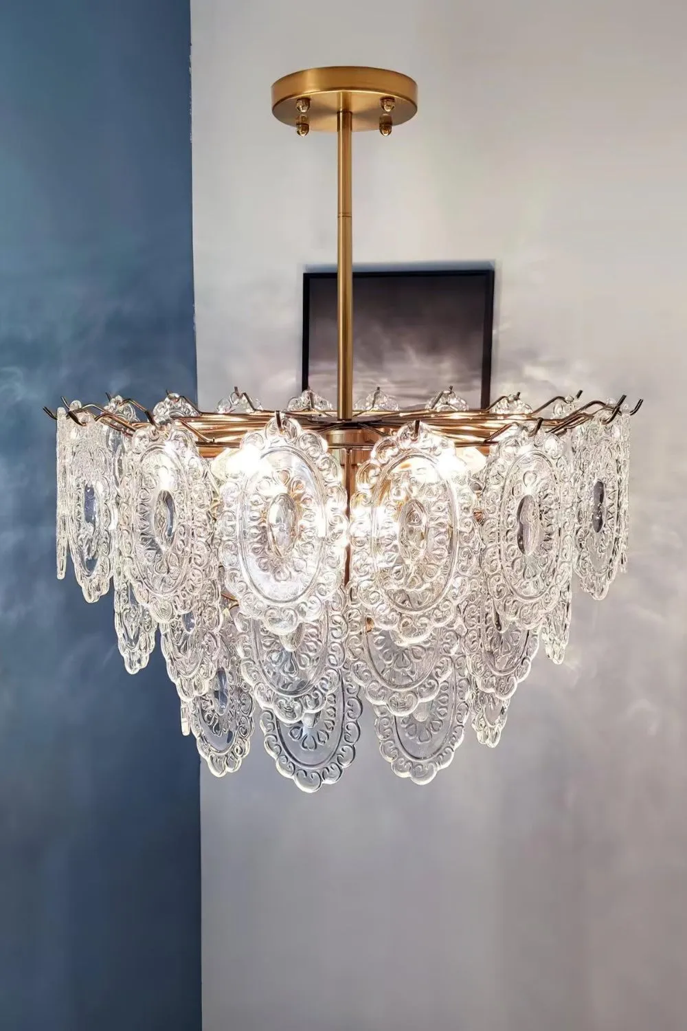 Wave Glass Chandelier