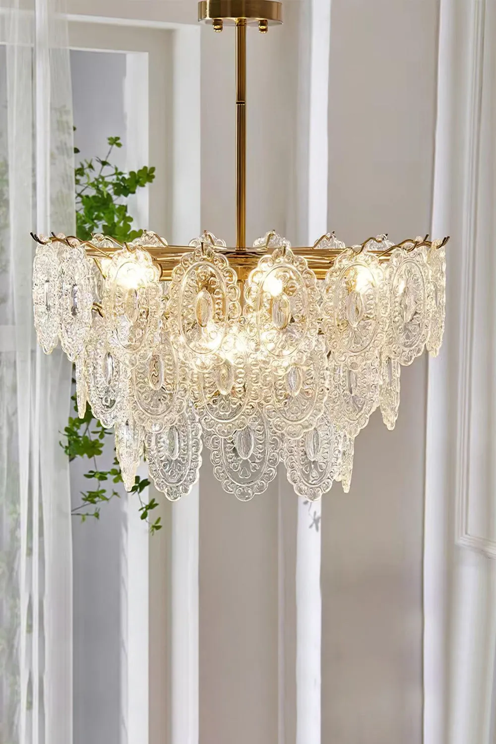 Wave Glass Chandelier