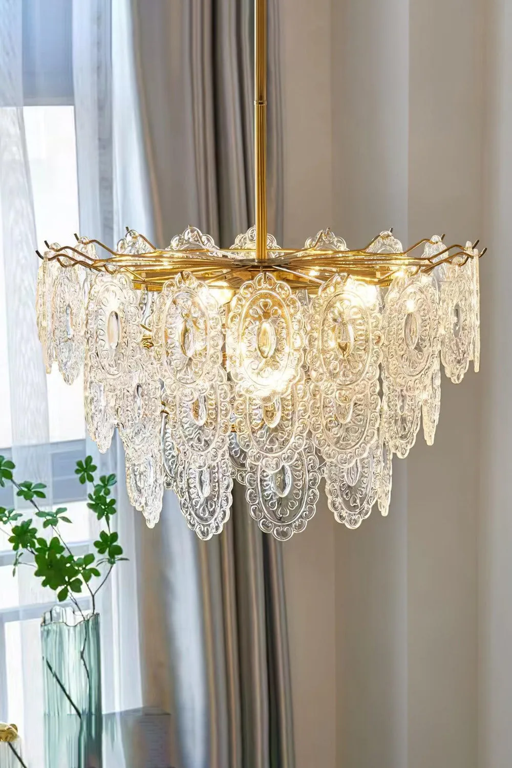 Wave Glass Chandelier