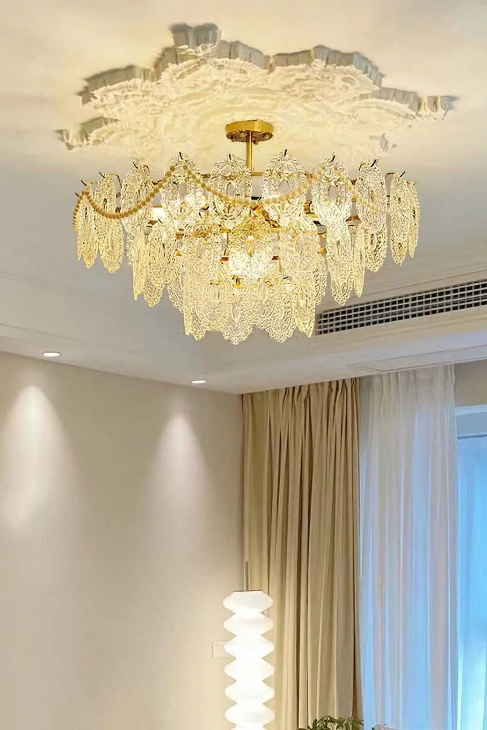 Wave Glass Chandelier