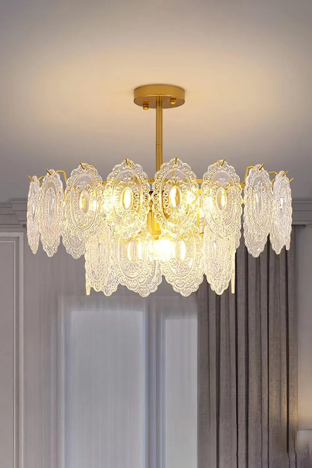 Wave Glass Chandelier