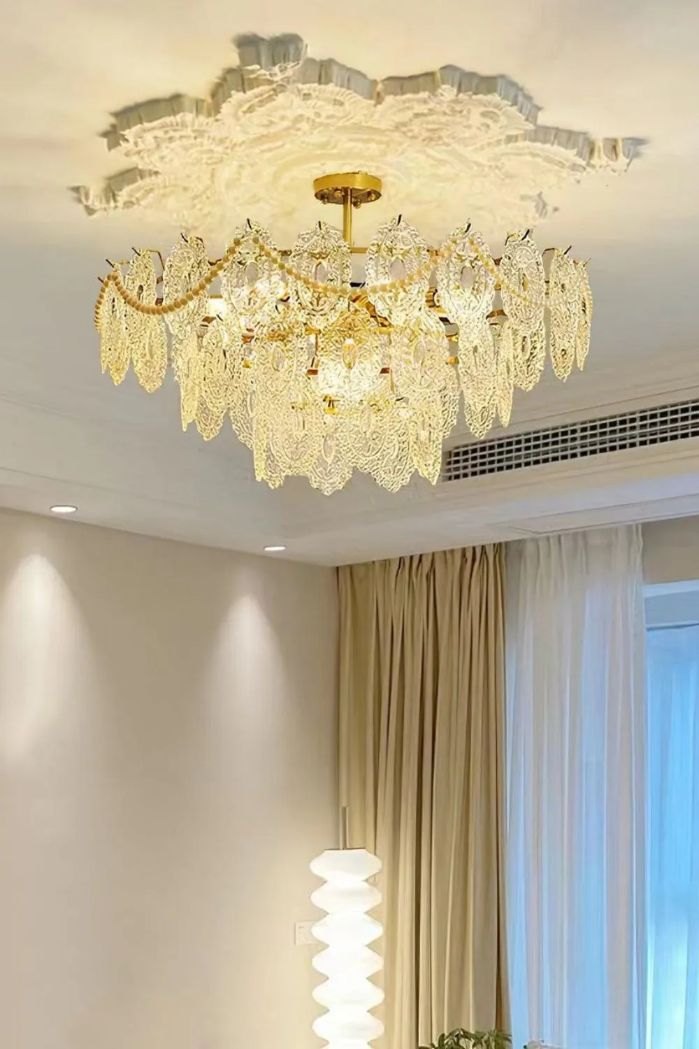 Wave Glass Chandelier