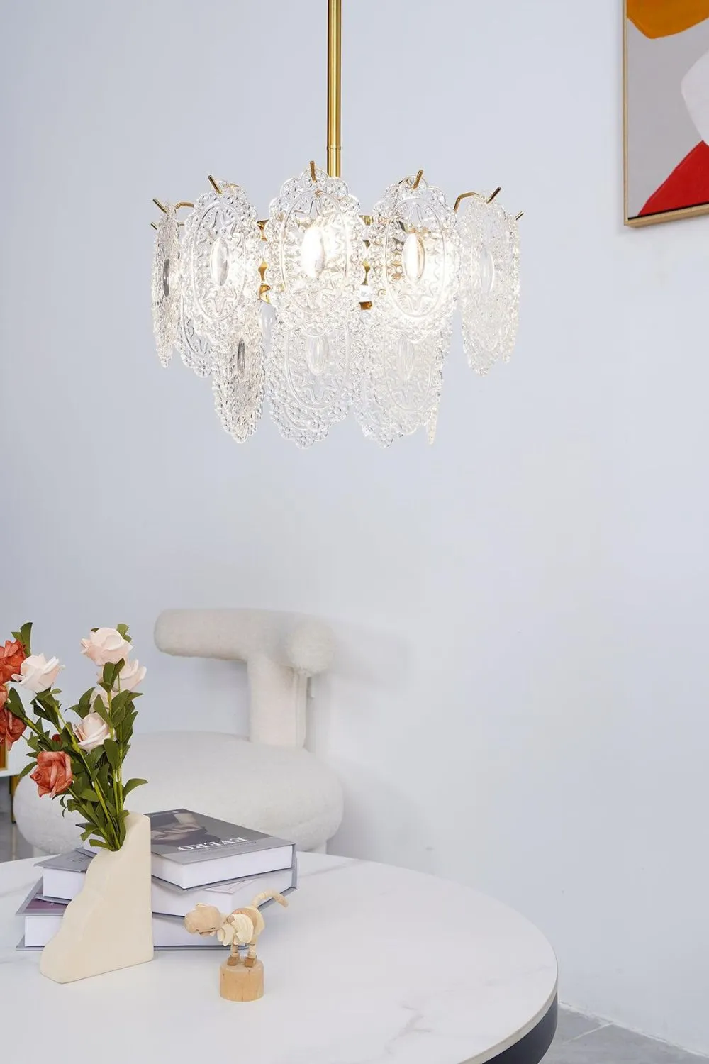 Wave Glass Chandelier