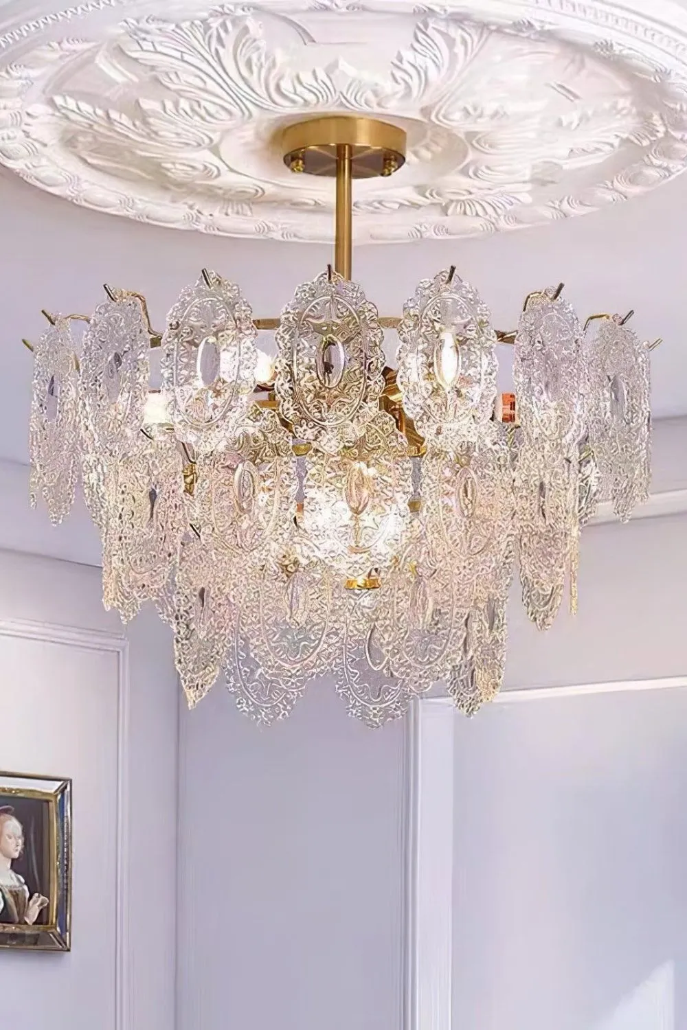 Wave Glass Chandelier