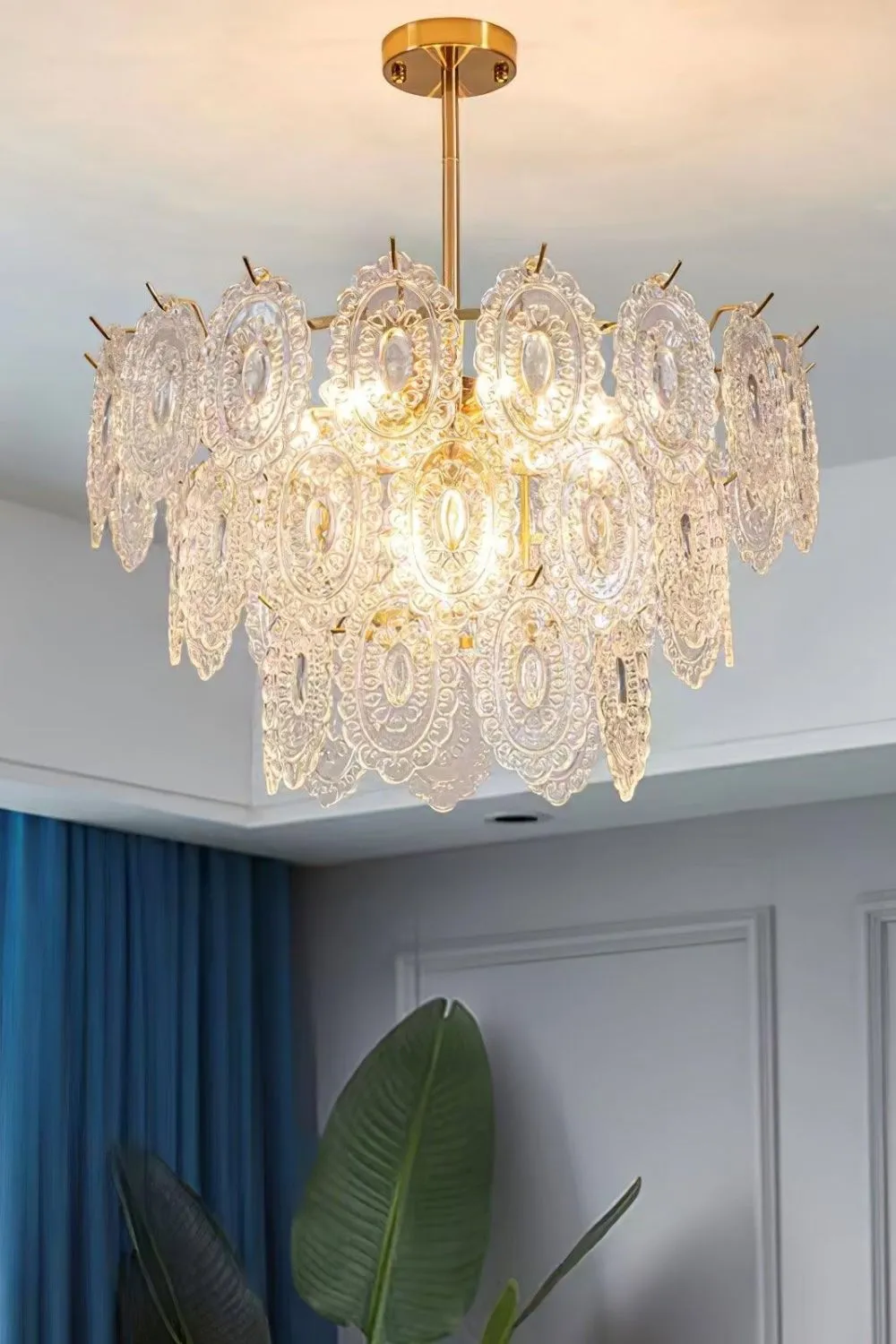 Wave Glass Chandelier