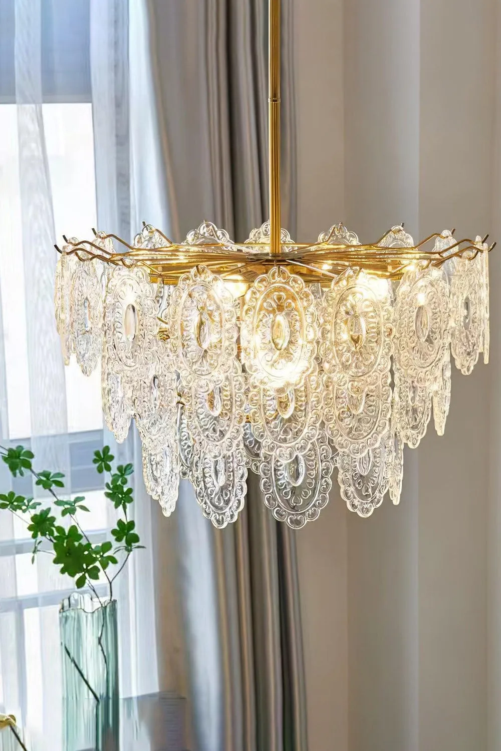 Wave Glass Chandelier