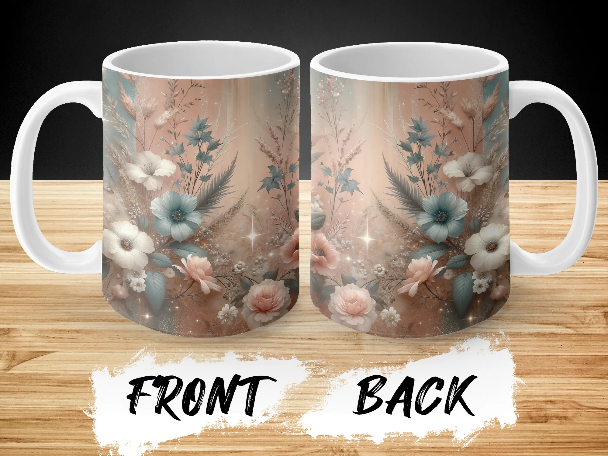 Western Boho Flowers Coffee Mug, Western Mug, Cowgirl Coffee Mug, Cowgirl Gift, Cowgirl Coffee Cup, Western Gift for Women