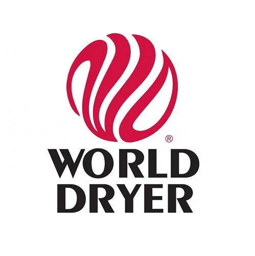 WORLD DRYER® DA5-973 Model A Series Hand Dryer - Brushed Stainless Steel Push Button Surface-Mounted