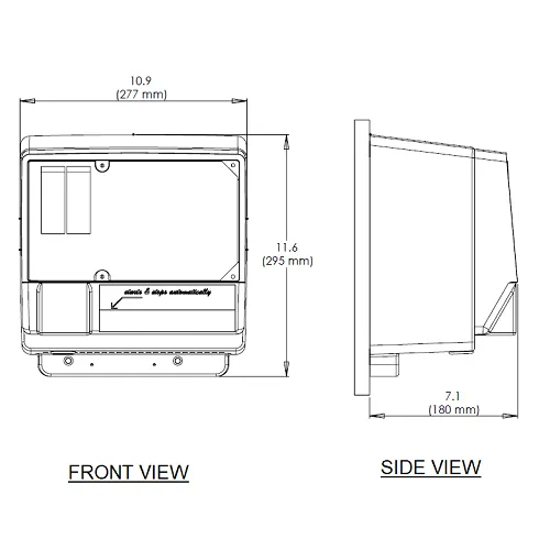 WORLD DRYER® NT126-005 No Touch™ Hand Dryer - White Epoxy on Aluminum Automatic Surface-Mounted