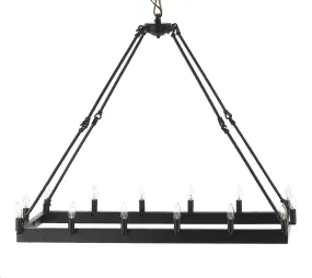 Wrought Iron Vintage Barn Metal Castile Chandelier Chandeliers Industrial Loft Rustic Lighting H 35" X W 14"- G7-3429/14