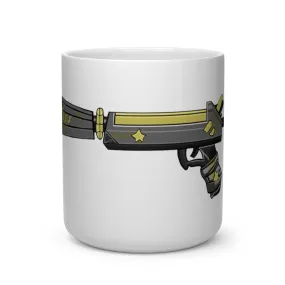 Yellow Gun Heart Shape Mug