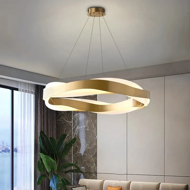 YLK Alexis Living room led chandelier Round/Island/Wave design