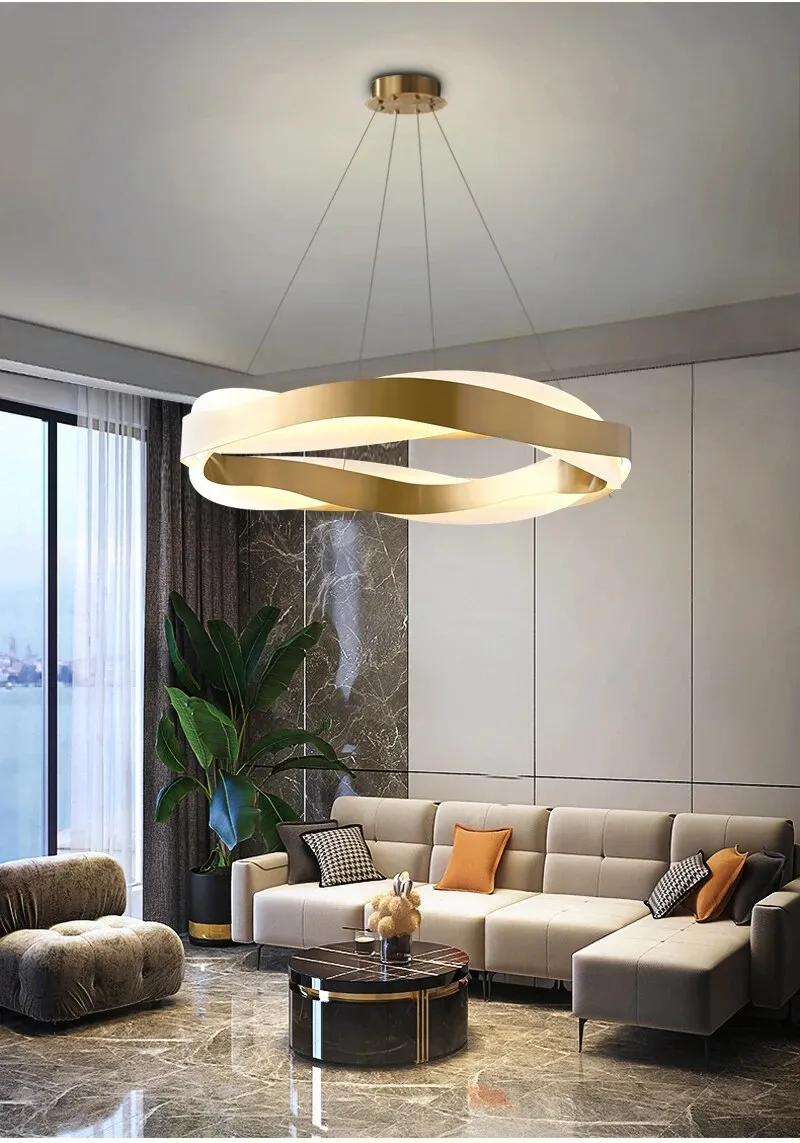 YLK Alexis Living room led chandelier Round/Island/Wave design