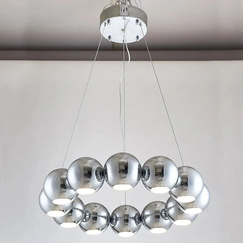 YLK Joint-Balls Rounded Ring Design Modern LED Hanging Chandelier