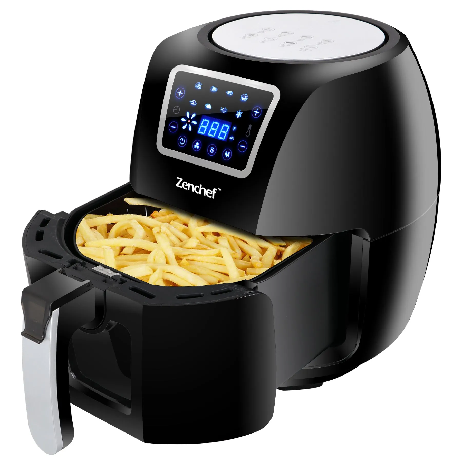 ZENY™Electric Air Fryer 1800W 5.8QT Cooking Tool For Healthy Oil Free Cooking w/Dishwasher Safe Parts  (#06)